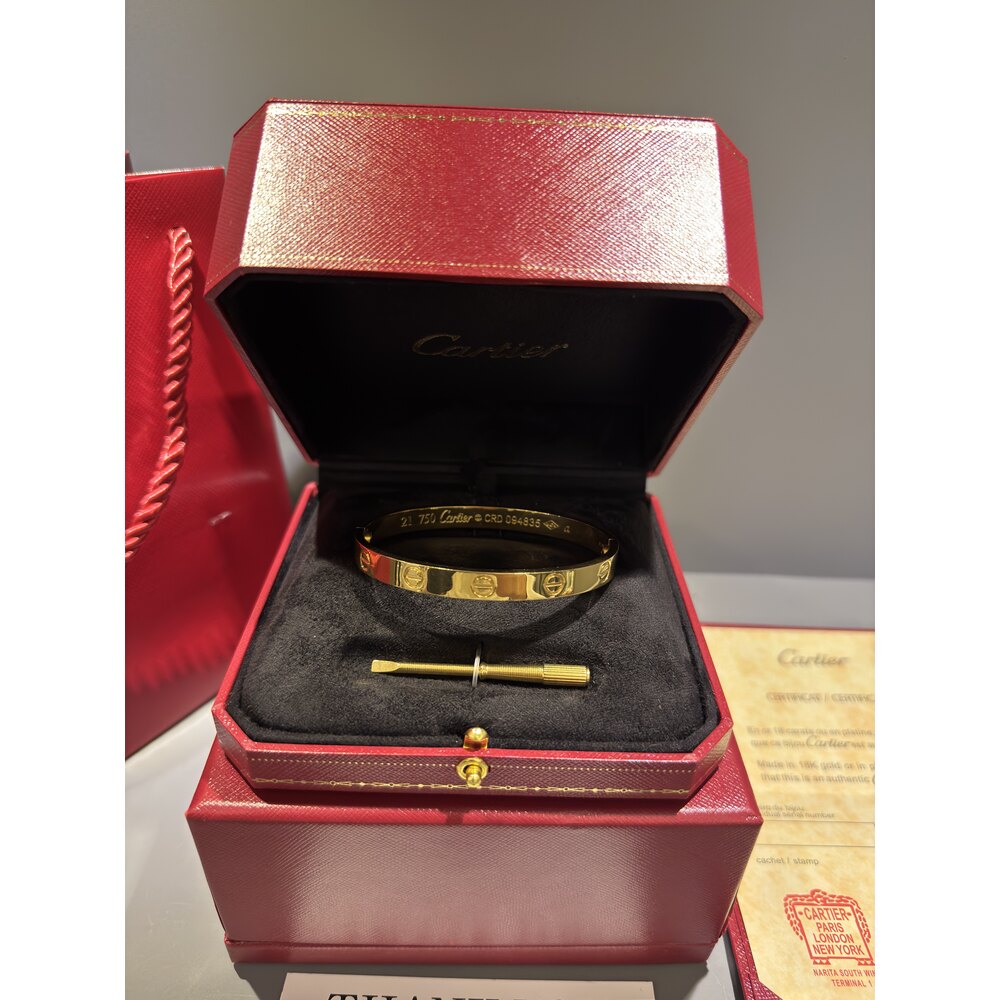 Cartier Unisex Bileklik ( Gold )