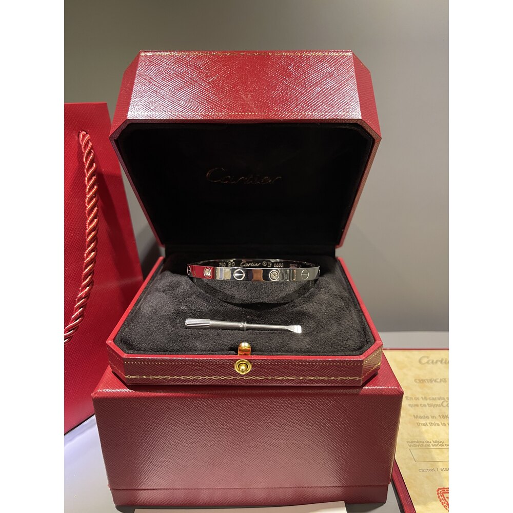 Cartier Unisex Bileklik ( Silver Taşlı )
