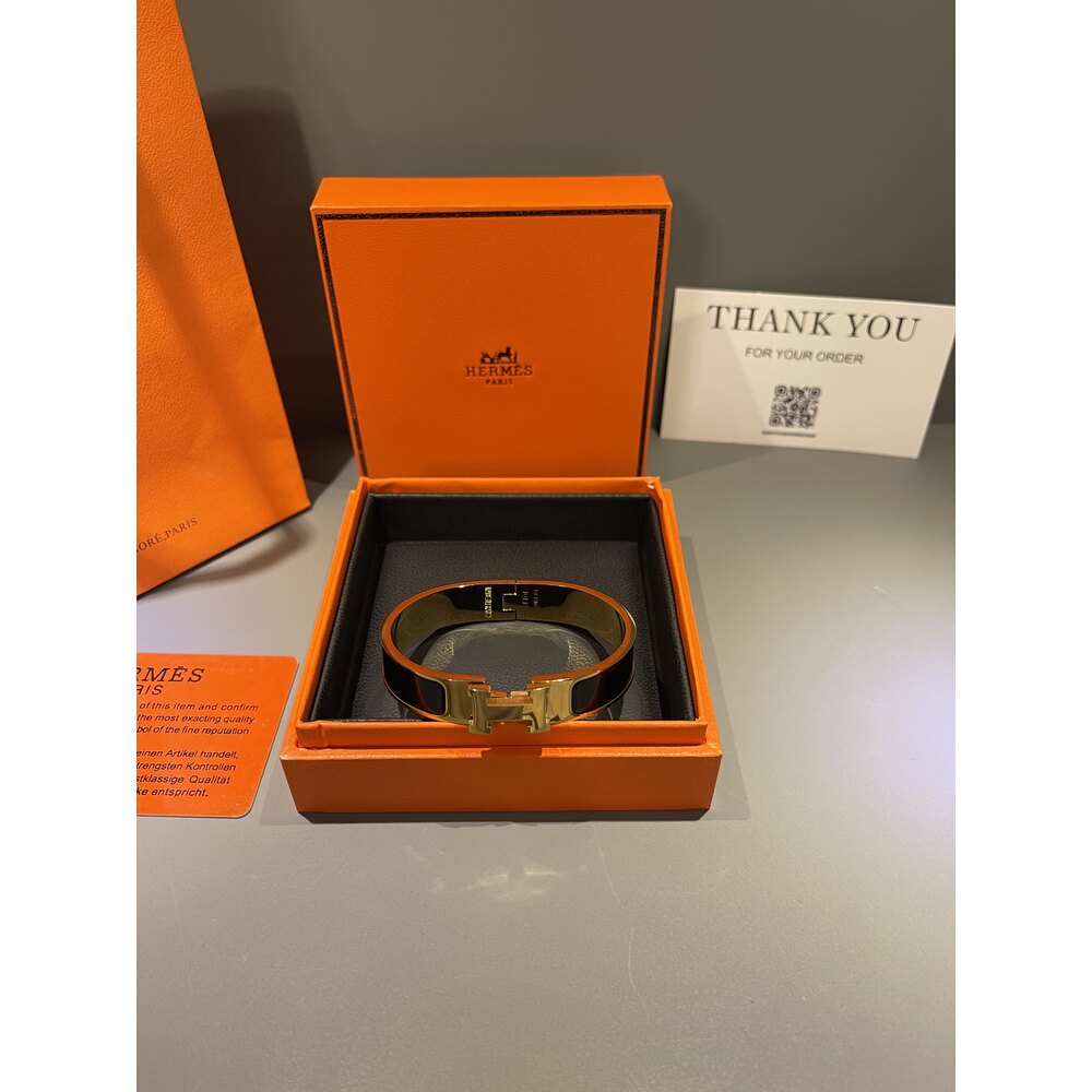 Hermes Unisex Bileklik ( Siyah )