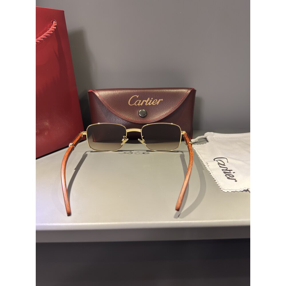Cartier Gözlük Erkek ( Ahşap )