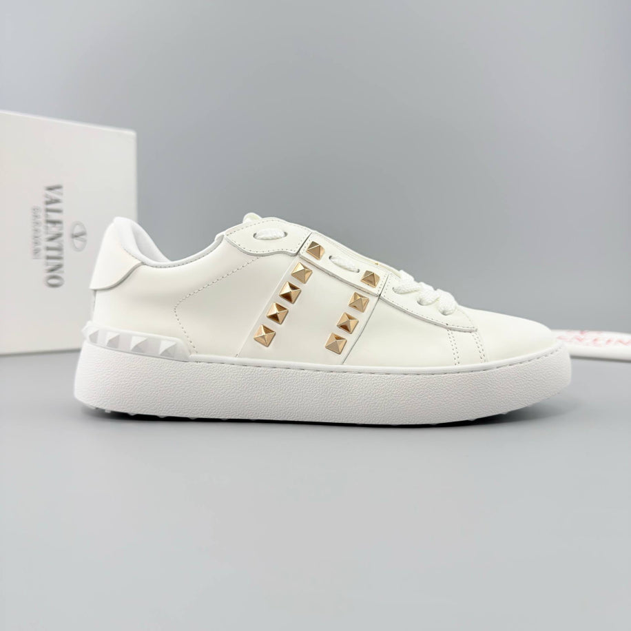 Valentino Women Open Leather Sneakers