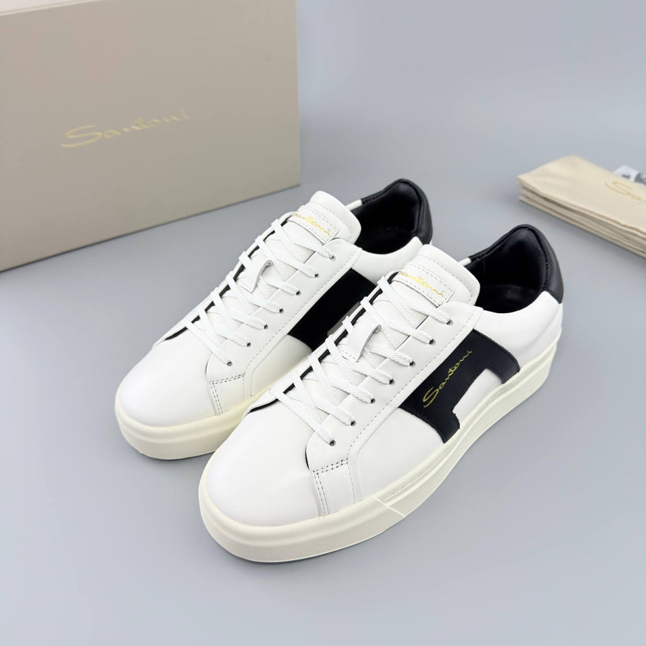 Santoni Classic Leather Sneaker