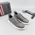 ZEGNA Triple Stitch Leather Sneaker