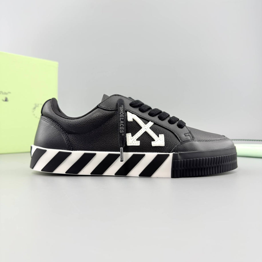 Off-Whıte Vulcanızed Leather Sneakers