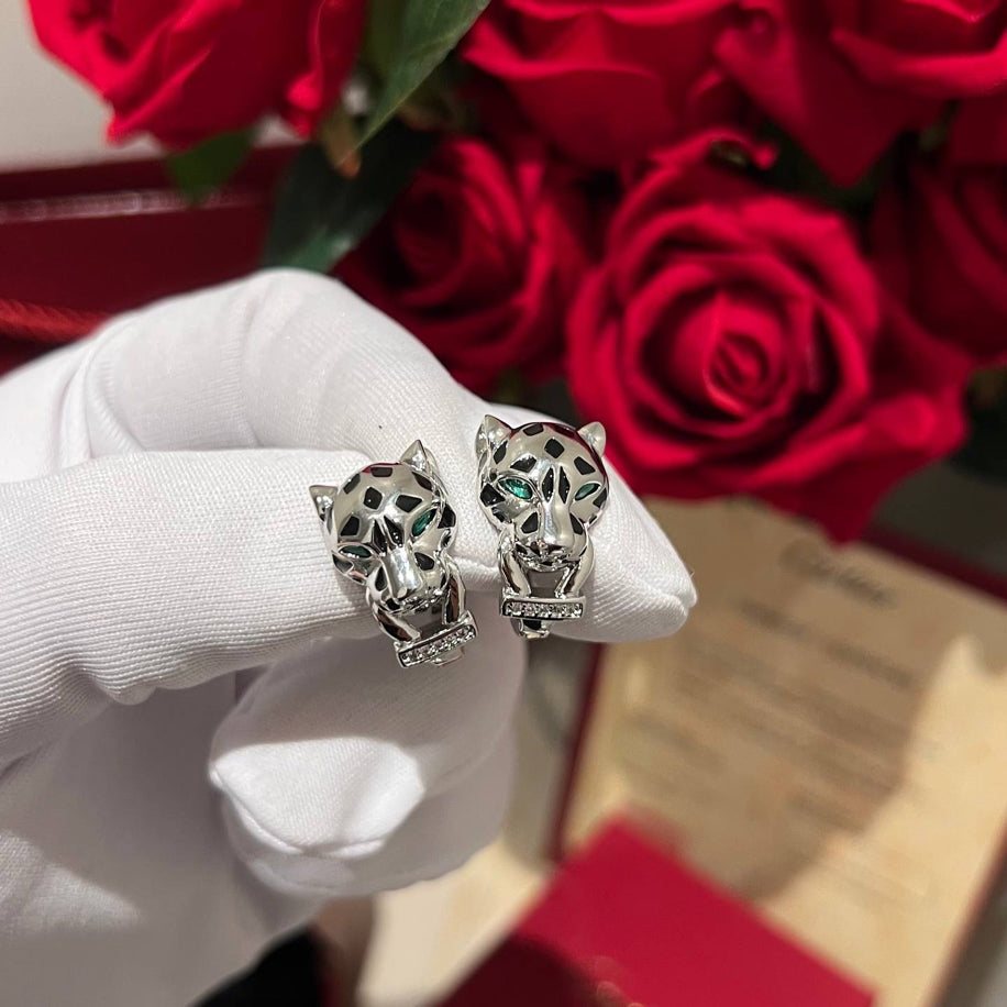 Cartier Panther’e Silver Küpe