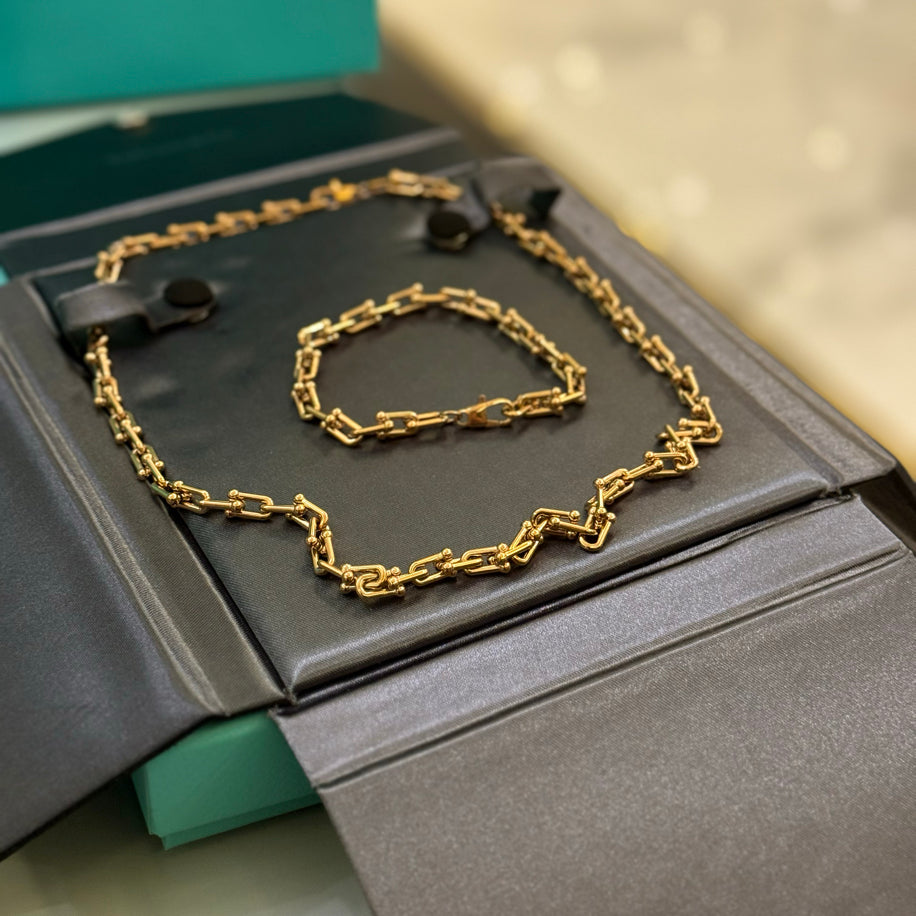 Tiffany Hardwear Bileklik Kolye Set