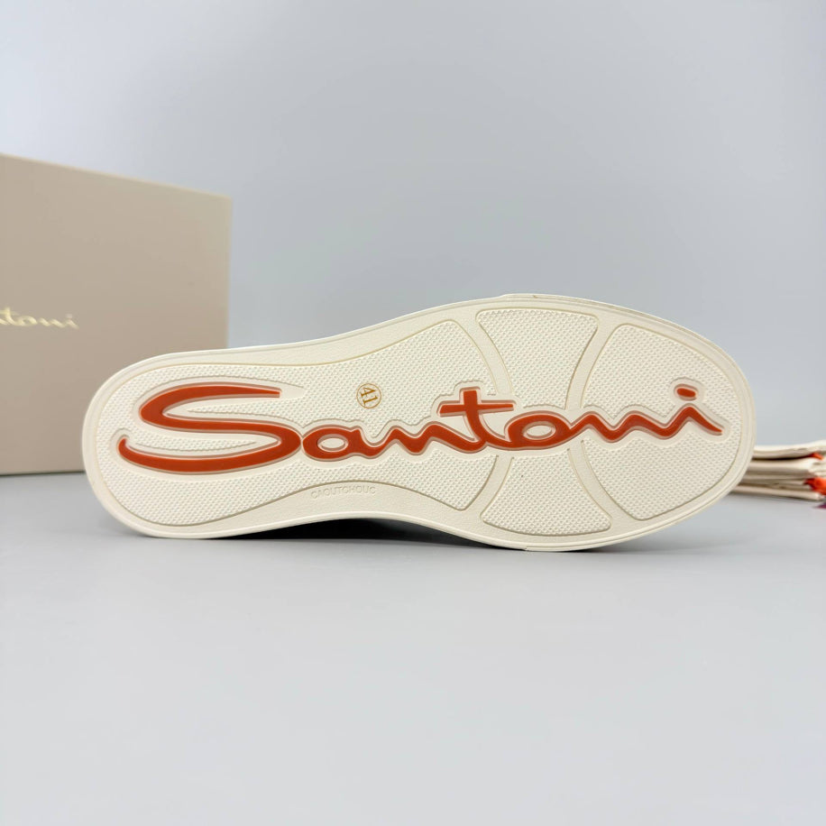 Santoni Classic Leather Sneaker
