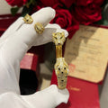 Cartier Panther’e Gold Taşlı Bileklik Yüzük Set