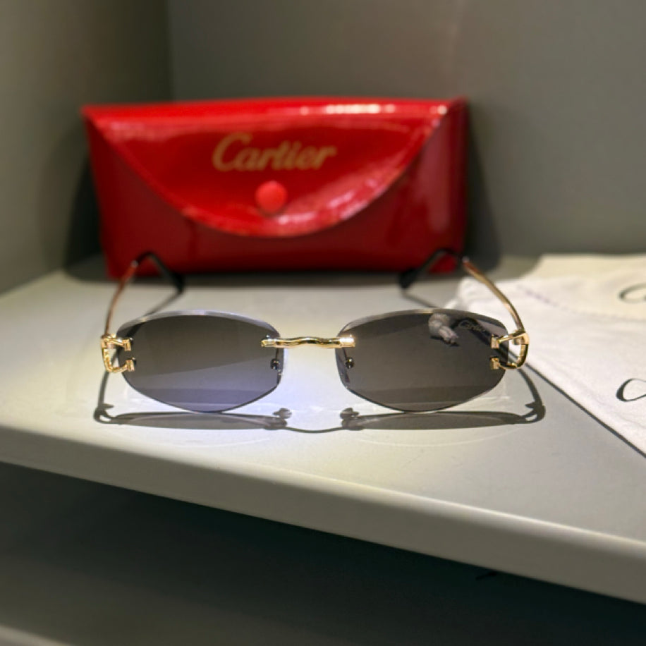 Cartier C Detaylı Unisex Güneş Gözlüğü