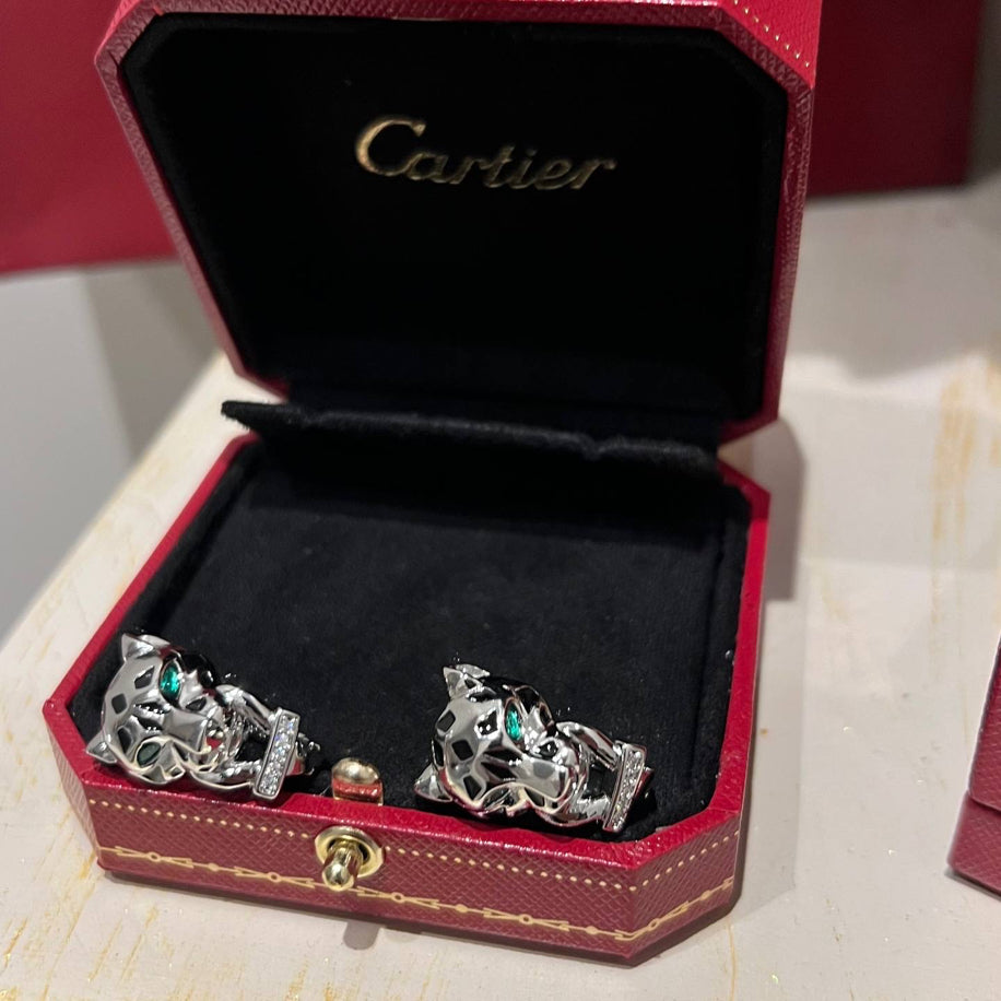 Cartier Panther’e Silver Küpe