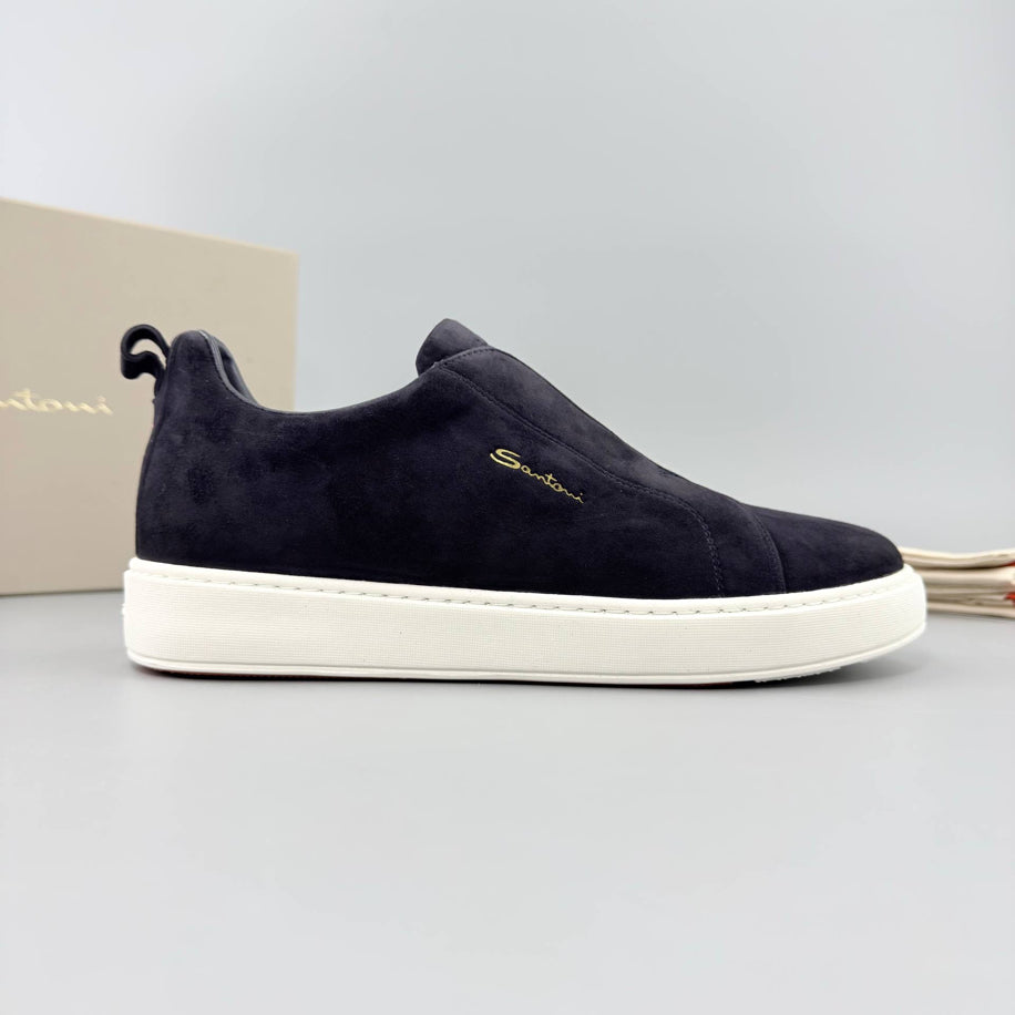 Santoni Classic Suede Sneaker