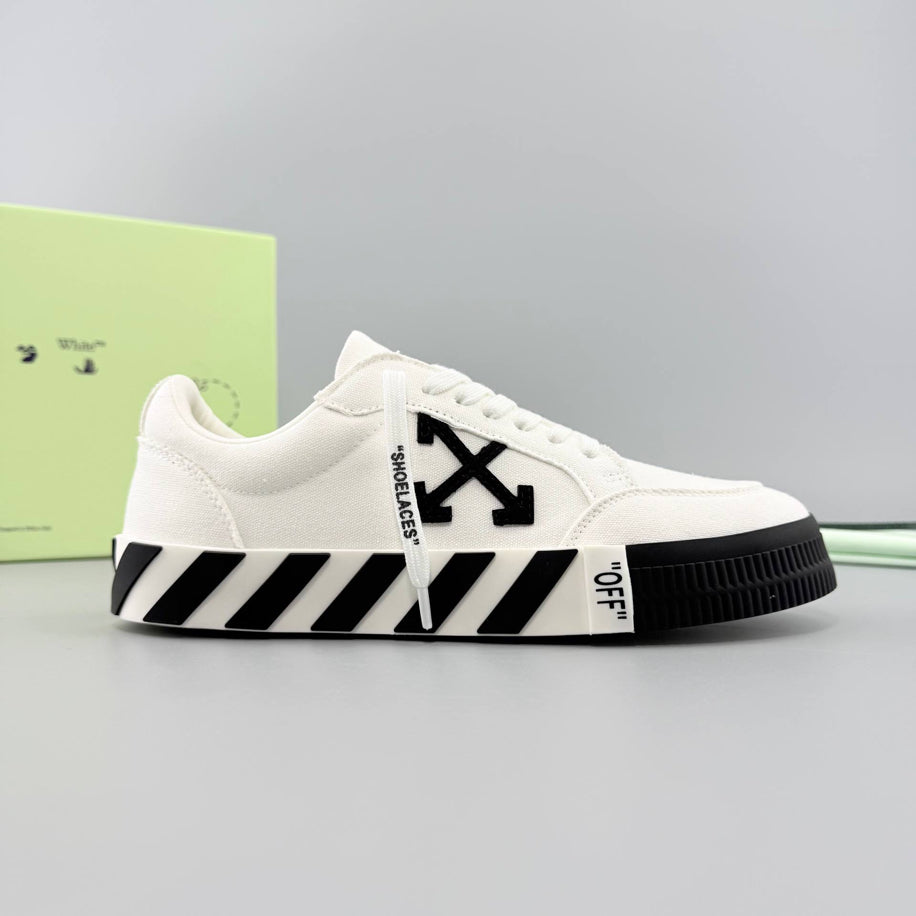 Off-Whıte Vulcanızed Leather Sneakers