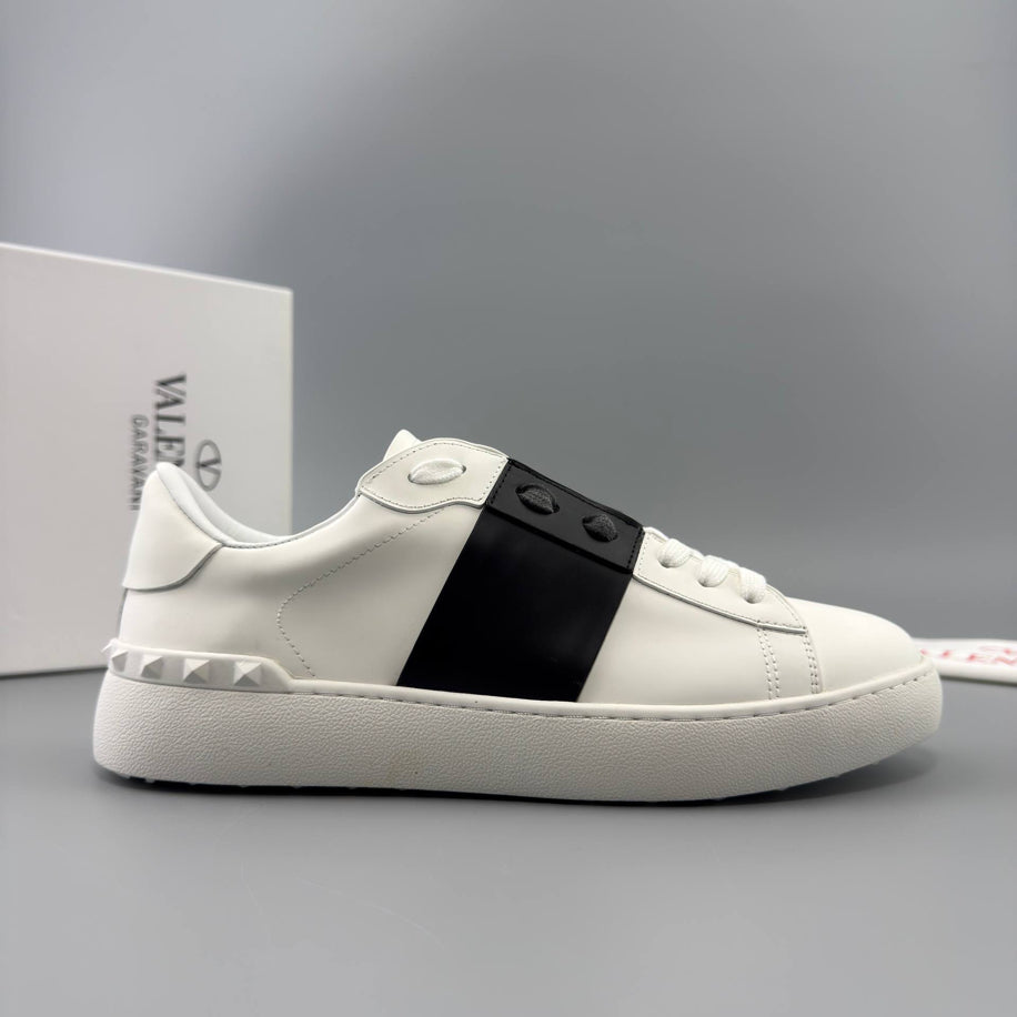Valentino Open Leather Sneakers