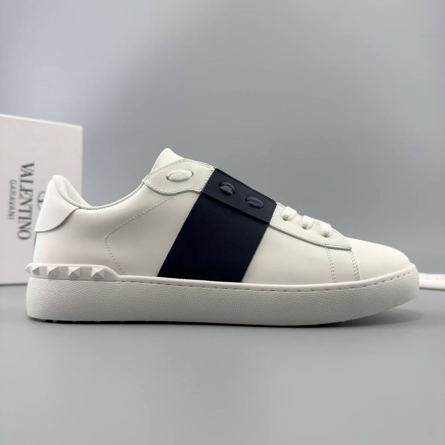 Valentino Open Leather Sneakers