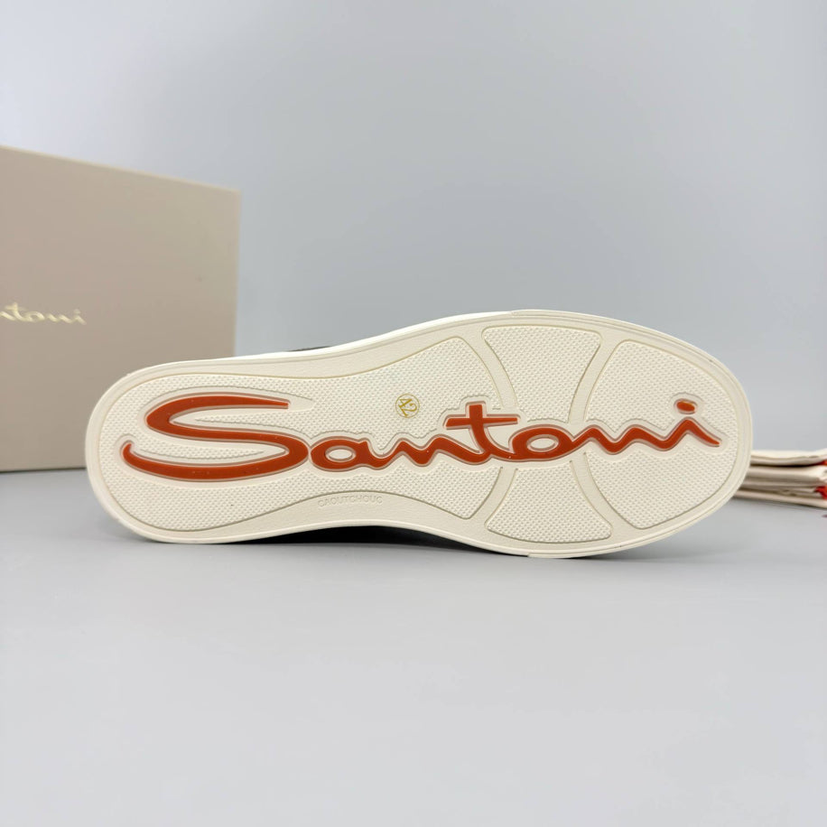 Santoni Classic Leather Sneaker
