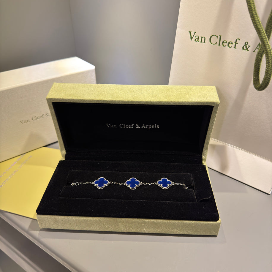 Van Cleef Unisex Bileklik ( Silver Zincir)