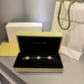 Van Cleef (Antrasit Taşlı) Unisex Bileklik