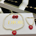 Valentino Kolye Küpe Bileklik İnci Set