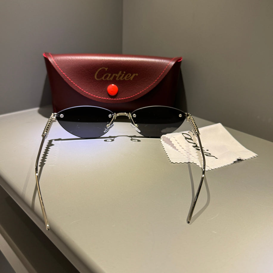 Cartier Unisex Gözlük (Silver )