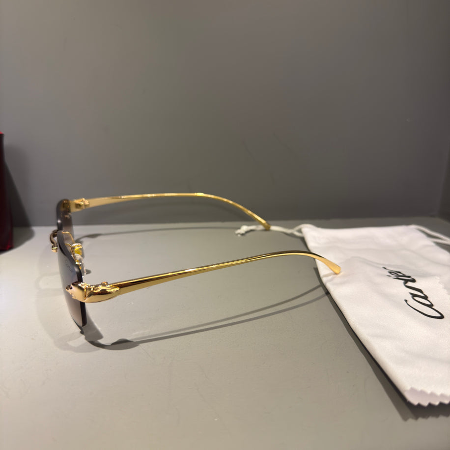 Cartier Unisex Gözlük ( Kahve Cam)