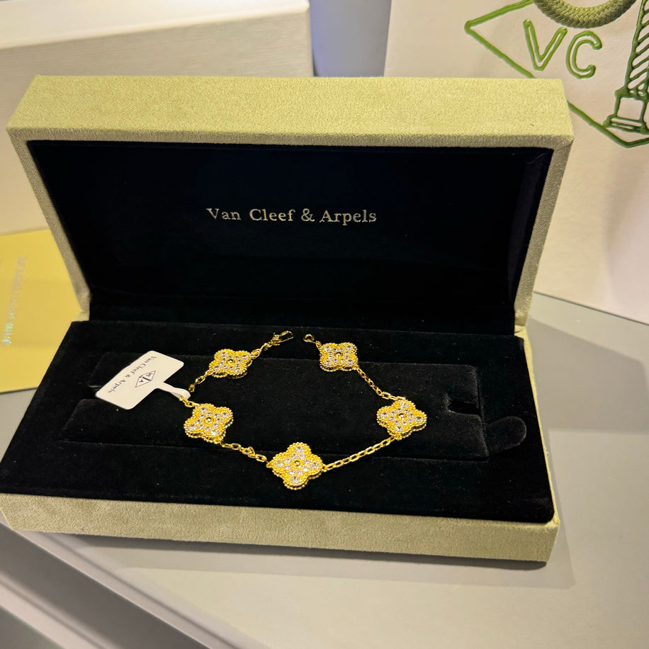 Van Cleef (Taşlı) Unisex Bileklik