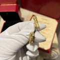 Cartier Full Taşlı (Gold) Küpe Özel Ürün