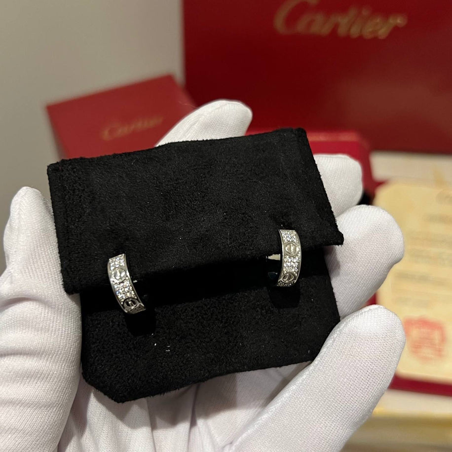 Cartier Küpe Taşlı