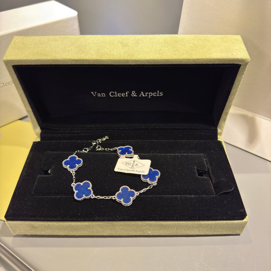 Van Cleef Unisex Bileklik ( Silver Zincir)