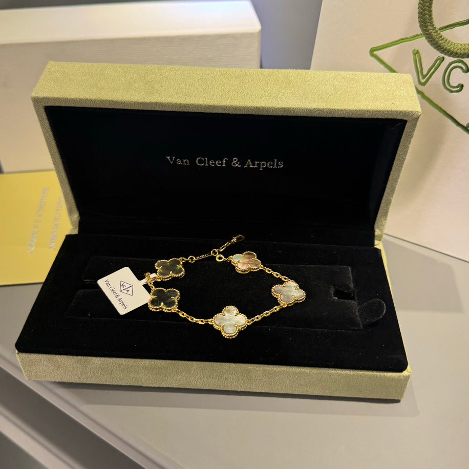 Van Cleef (Antrasit) Unisex Bileklik