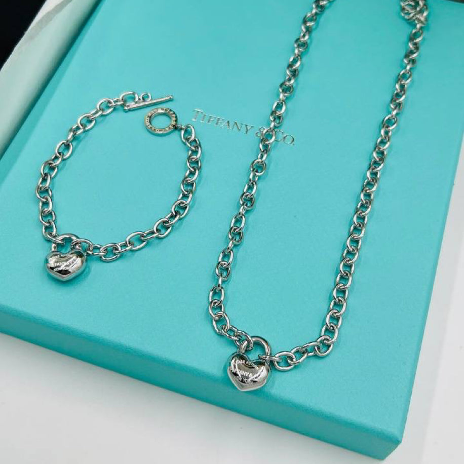 Tiffany Co Bileklik Kolye Set