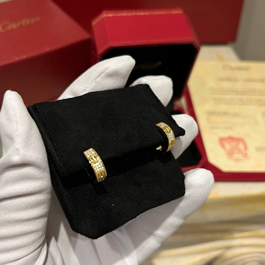 Cartier Küpe Taşlı