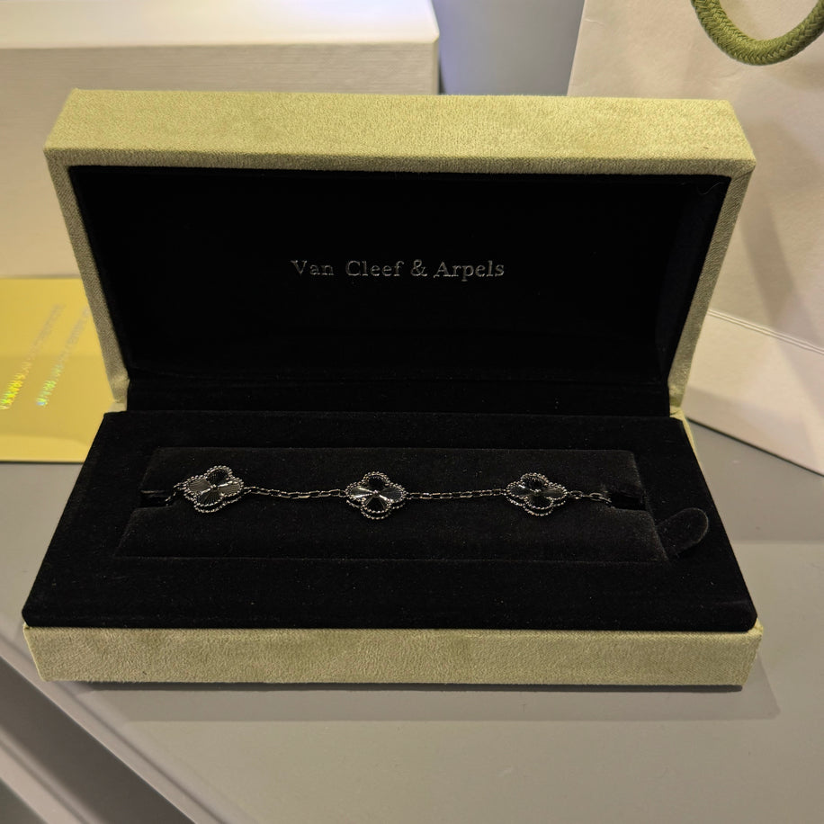 Van Cleef (Mat Siyah) Unisex Bileklik