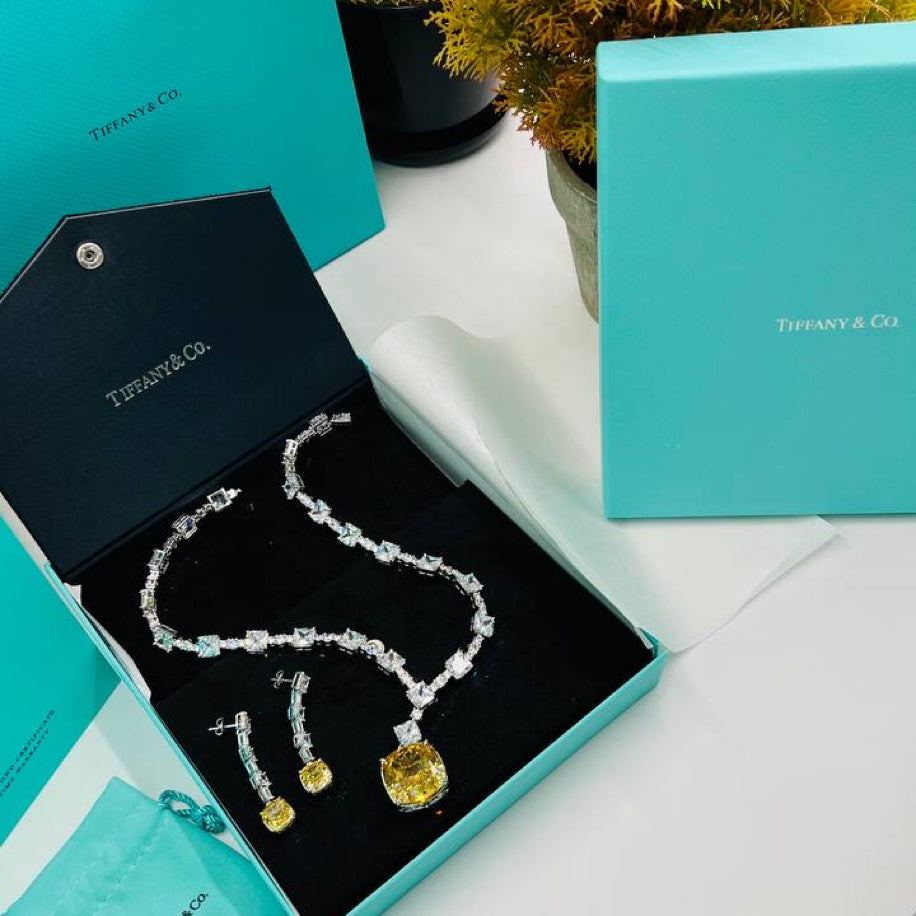 Tiffany Co Kolye Küpe Set