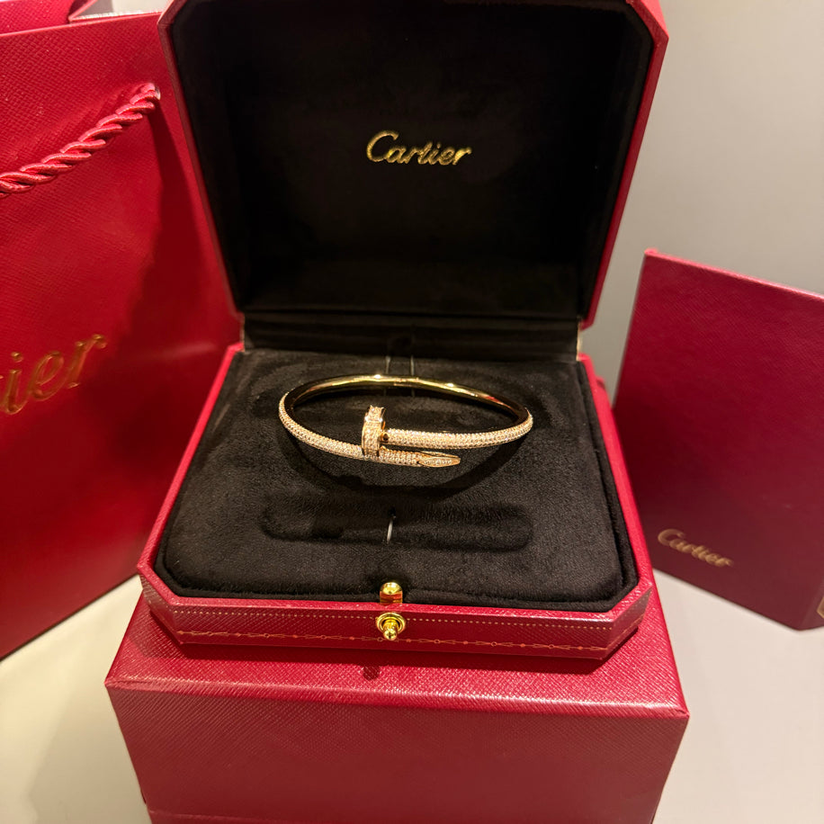 Cartier Unisex Bileklik (Rose) Full Taşlı