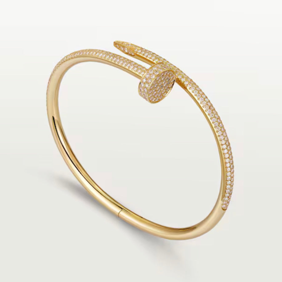 Cartier Unisex Bileklik (Gold) Full Taşlı