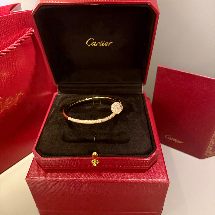 Cartier Unisex Bileklik (Rose) Full Taşlı