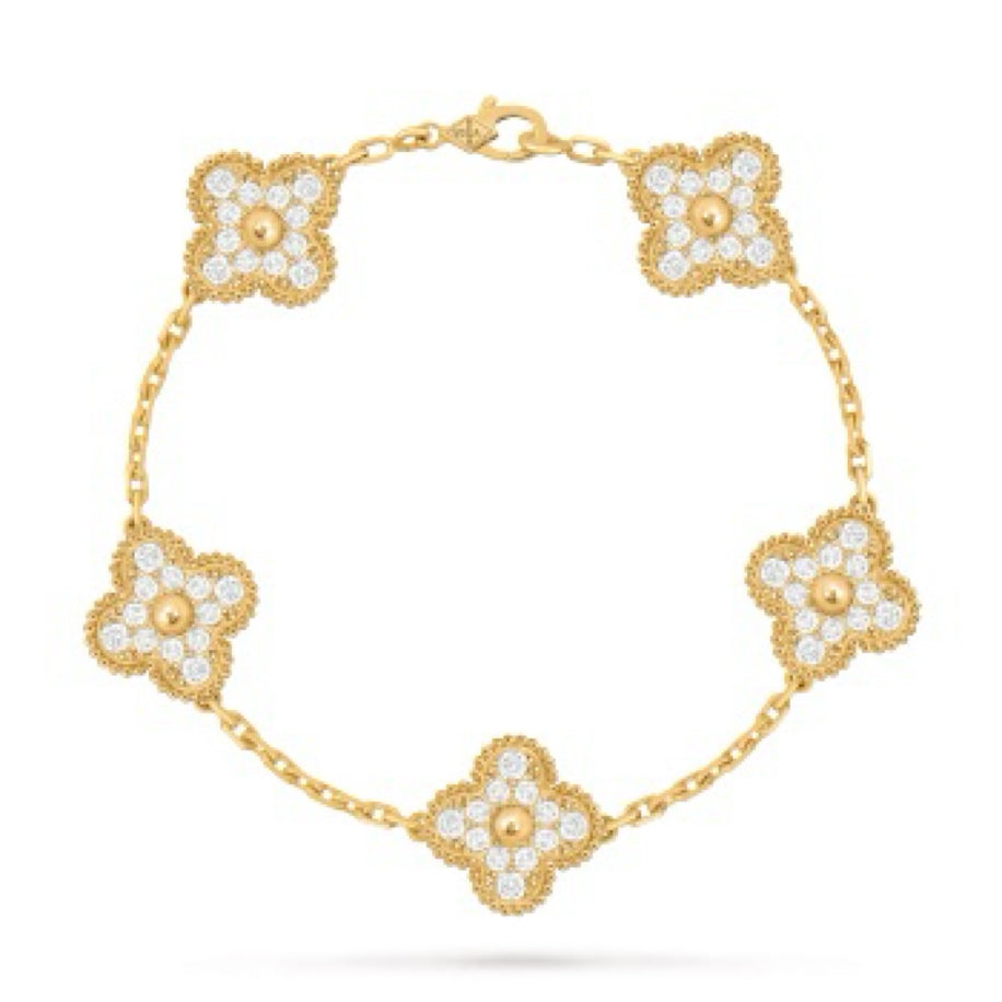 Van Cleef (Taşlı) Unisex Bileklik