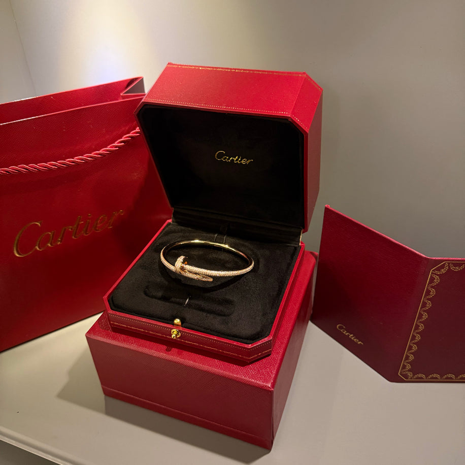 Cartier Unisex Bileklik (Rose) Full Taşlı